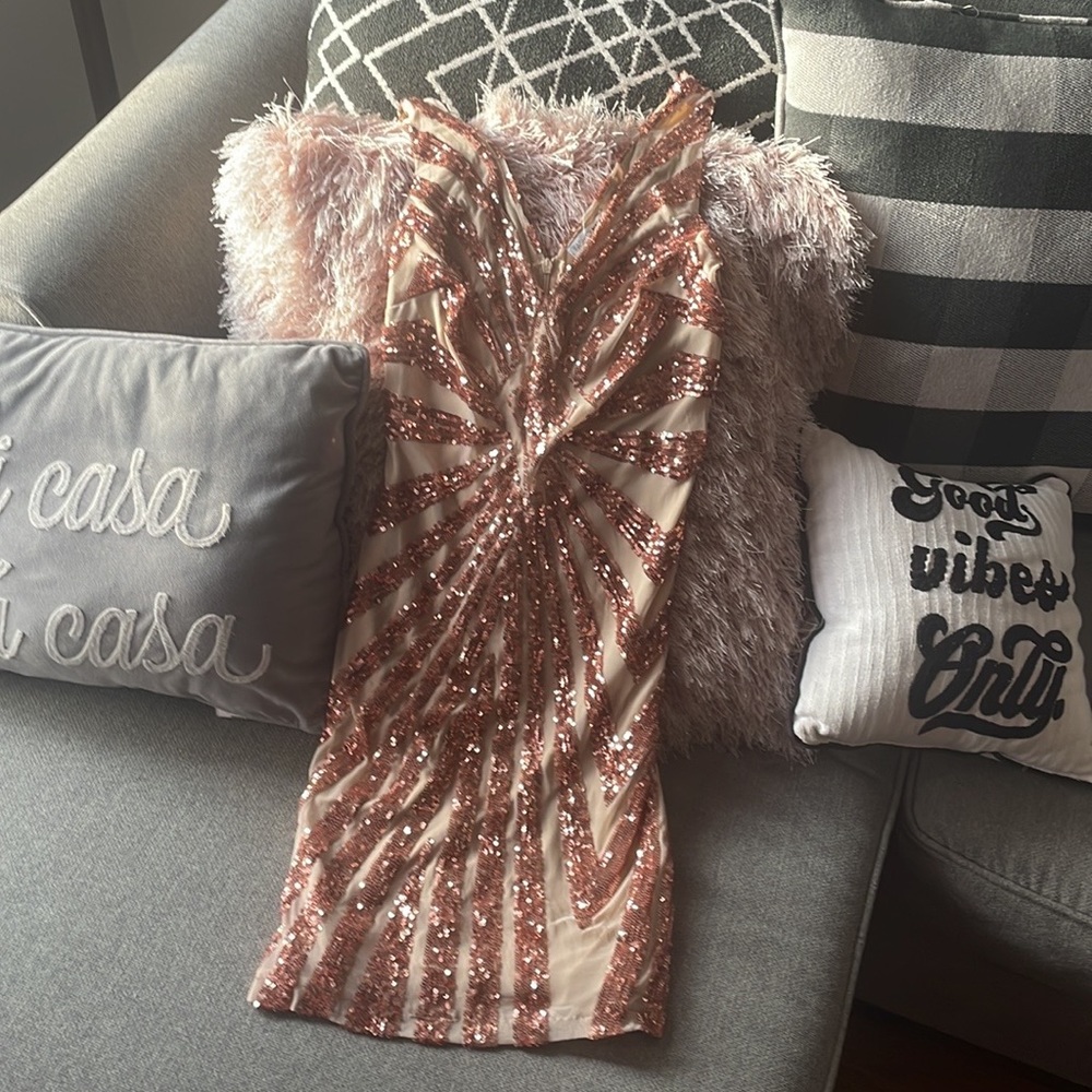 rose gold dress